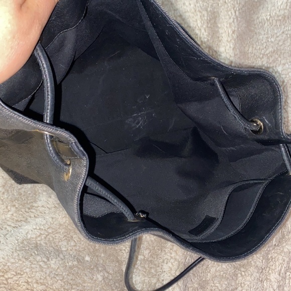 GUCCI BLACK CANVAS BAG - Picture 5 of 10